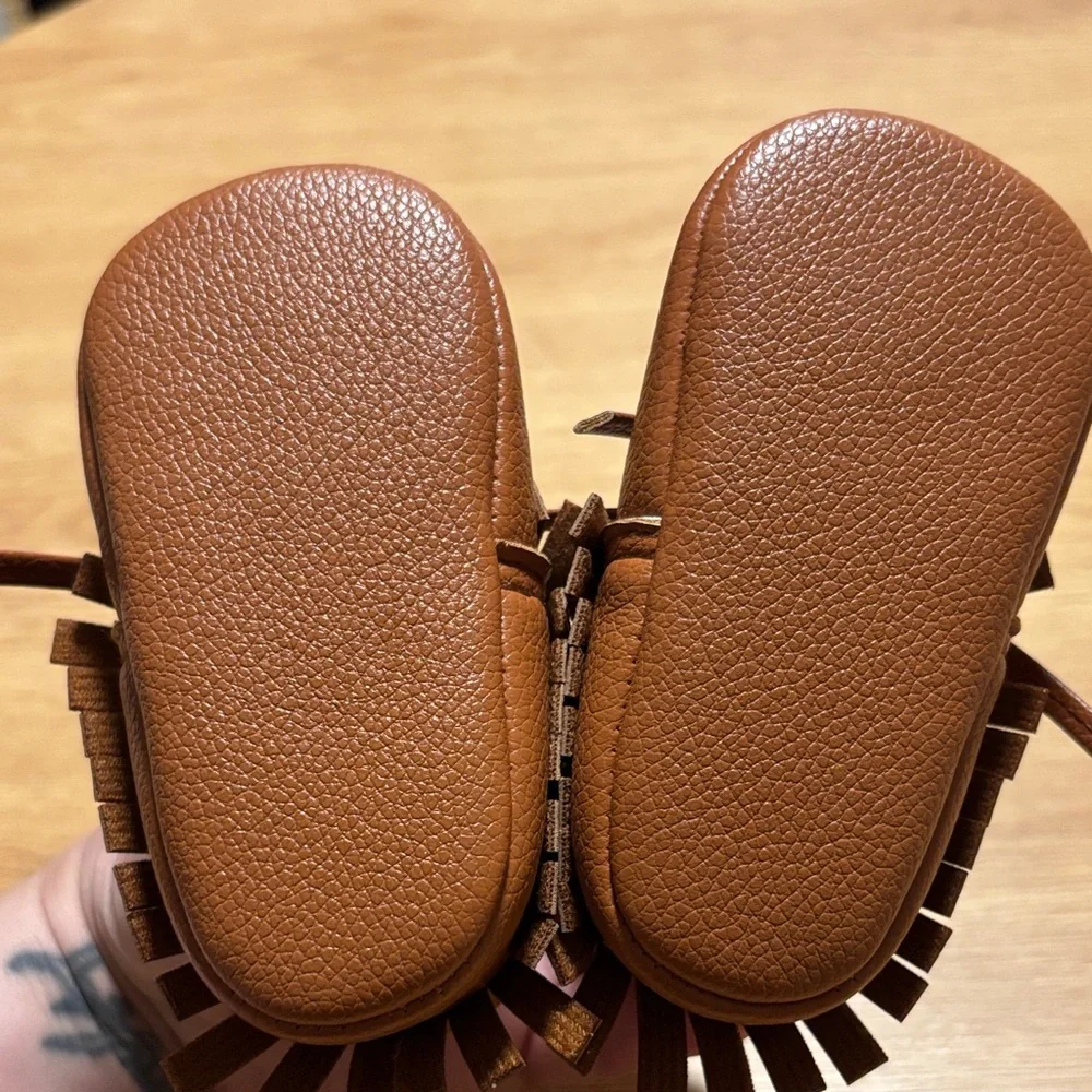 Classic Brown Baby Moccasins